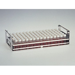 9-0460 Neolab Rack tube acciaio inox per fiale Ø mm 17,50 a 90 posti